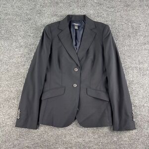 Brooks Brothers Blazer Womens 4 Navy Wool Stretch Milano Fit Career Work Jacket